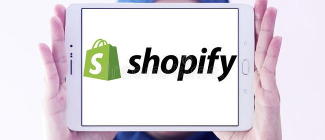Shopify logo in a tablet